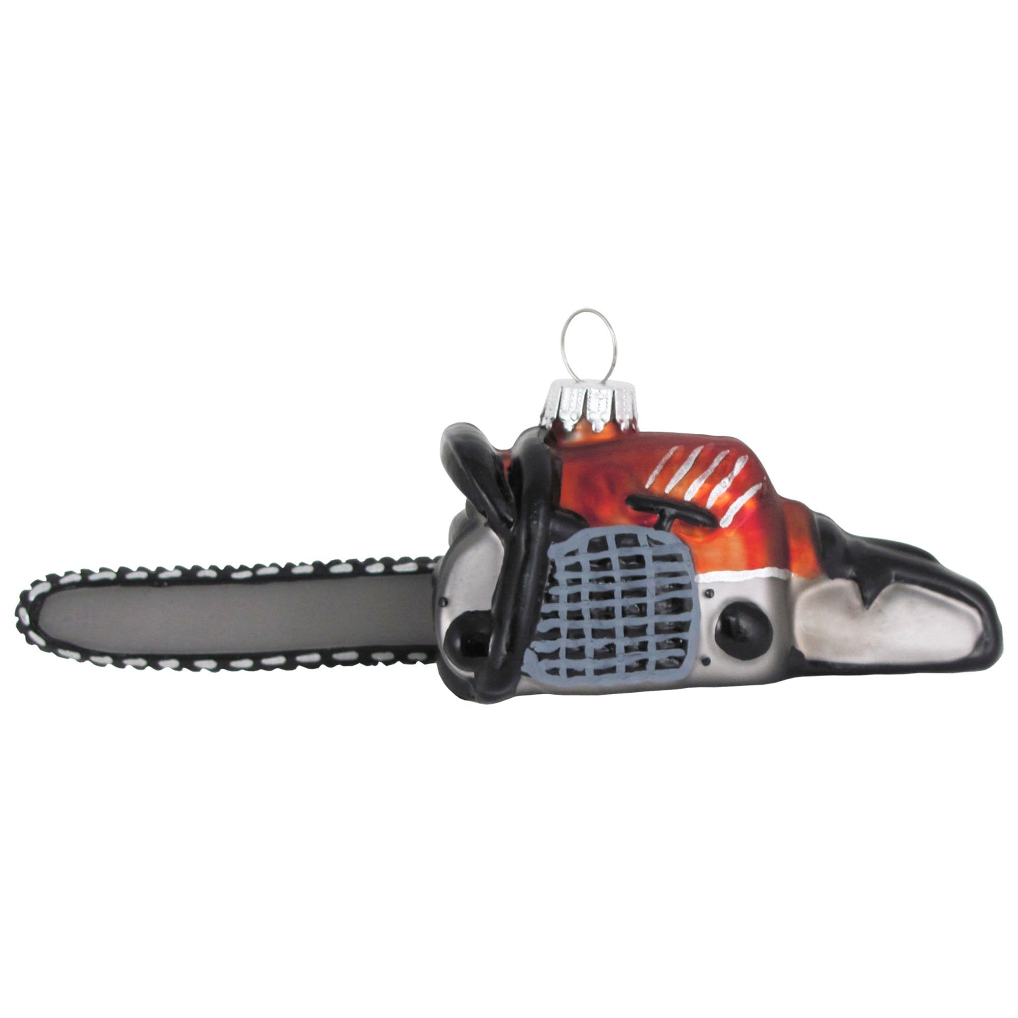 Christmas by Krebs Chainsaw Christmas Blown Glass Collectible Tree Ornament #KBX50060